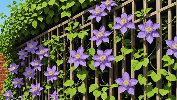 How to Grow and Care for Clematis on a UK Garden Trellis?