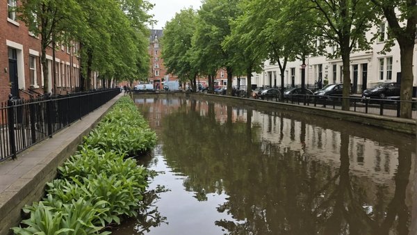How can you create a rain garden to prevent flooding in a Manchester neighborhood?